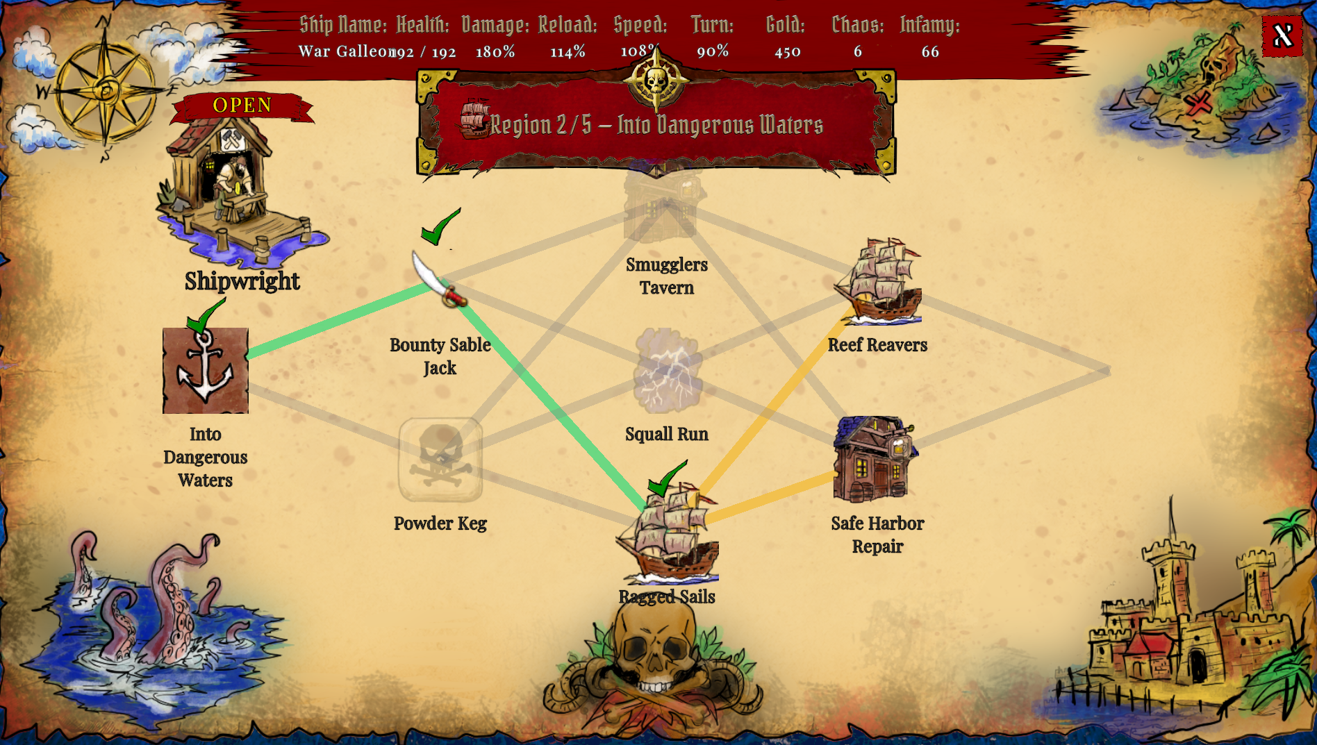 Screenshot 7 for Pirate Brawl - A Hand Drawn Rogue-Lite