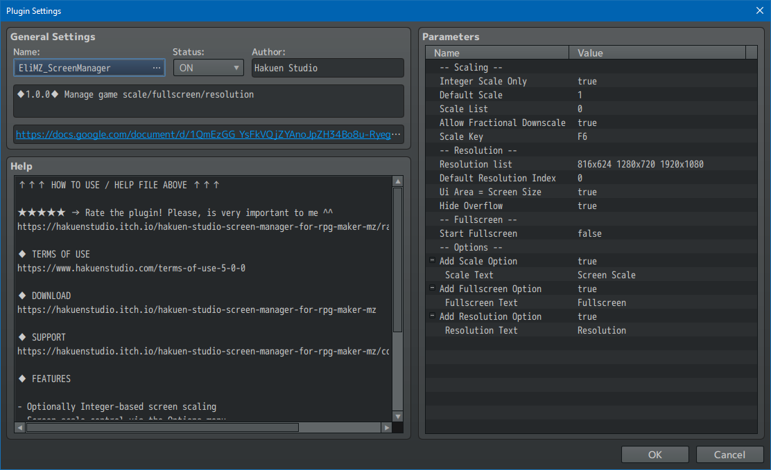 Screenshot 3 for Hakuen Studio Screen Manager for RPG Maker MZ