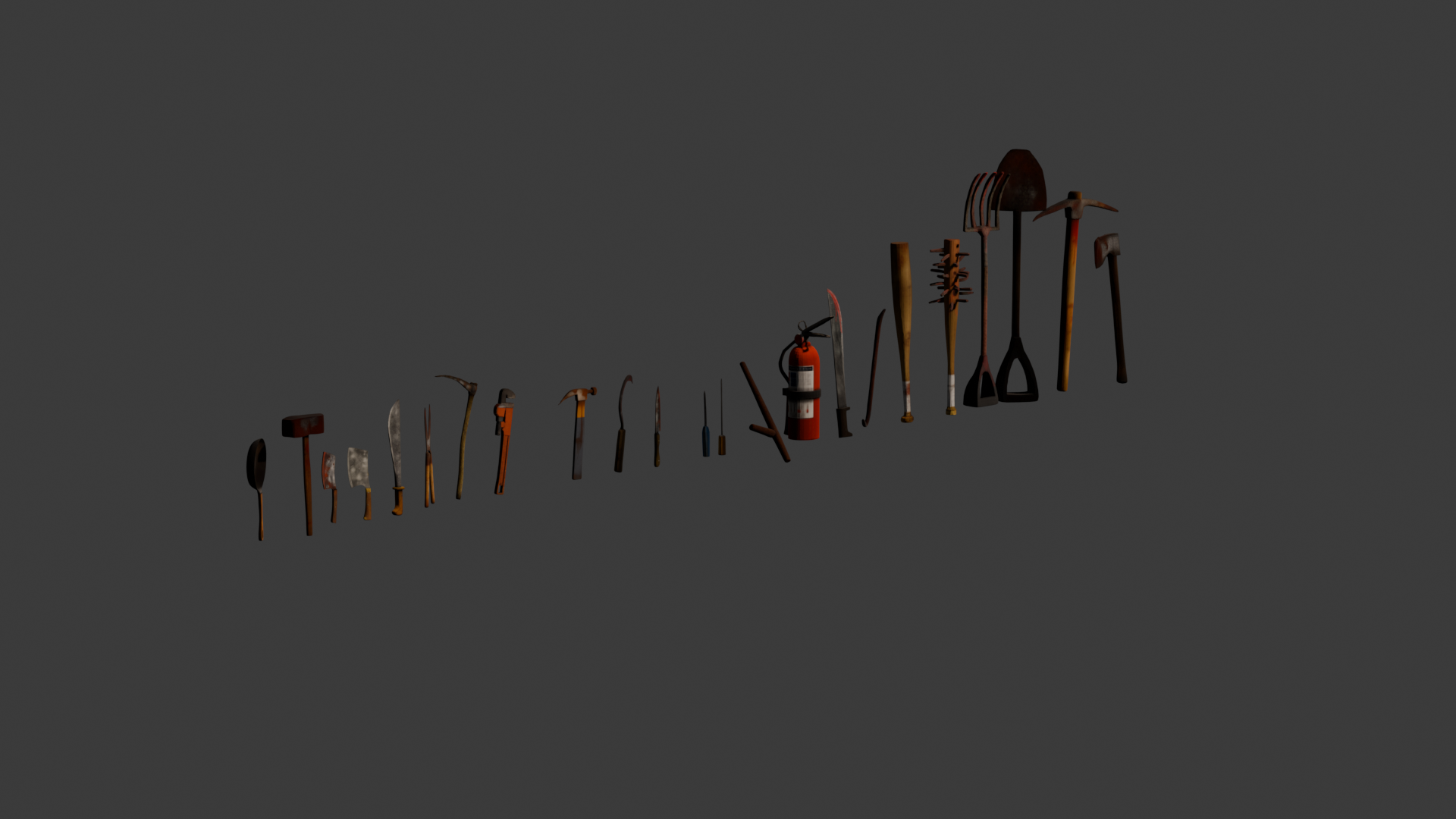 Screenshot 3 for PSX Melee Weapons & Props – Retro Game Assets