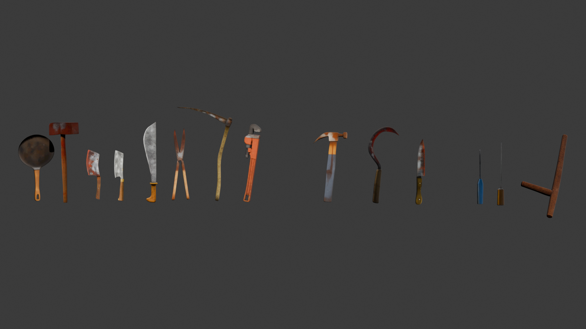 Screenshot 4 for PSX Melee Weapons & Props – Retro Game Assets