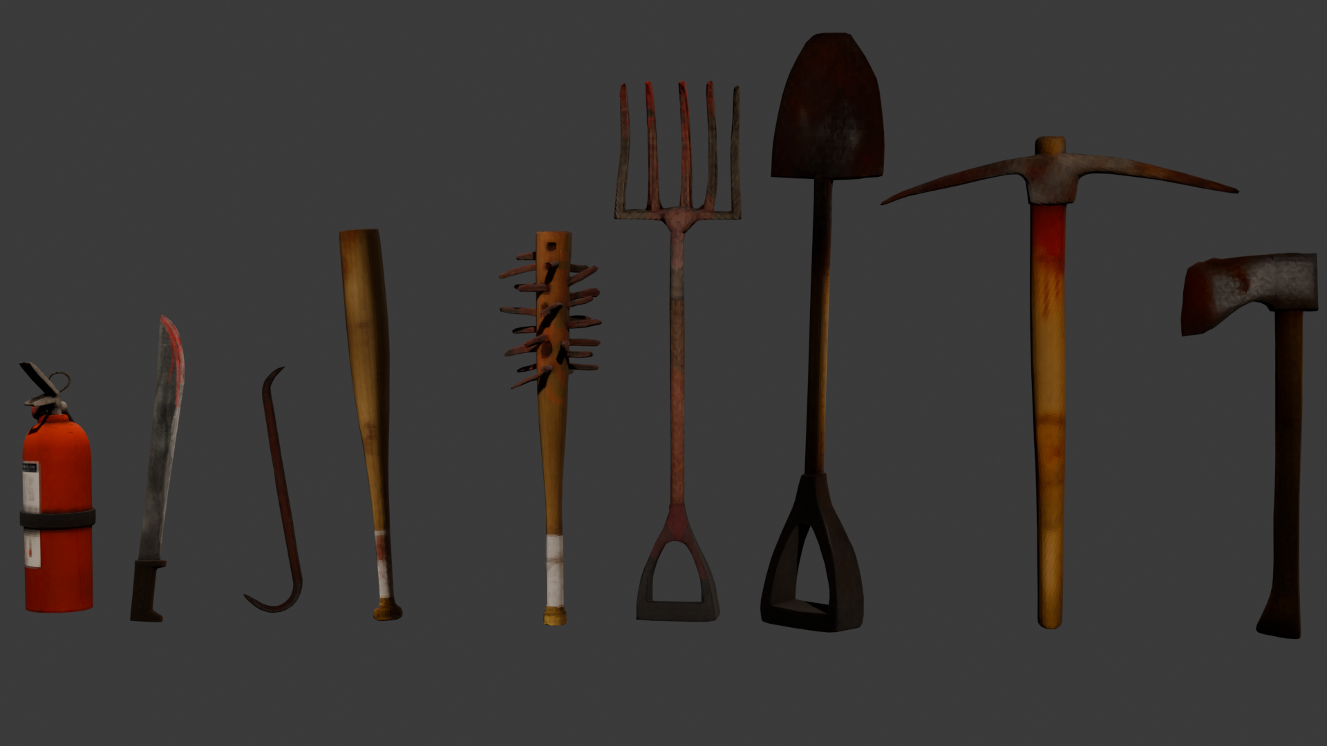 Screenshot 5 for PSX Melee Weapons & Props – Retro Game Assets