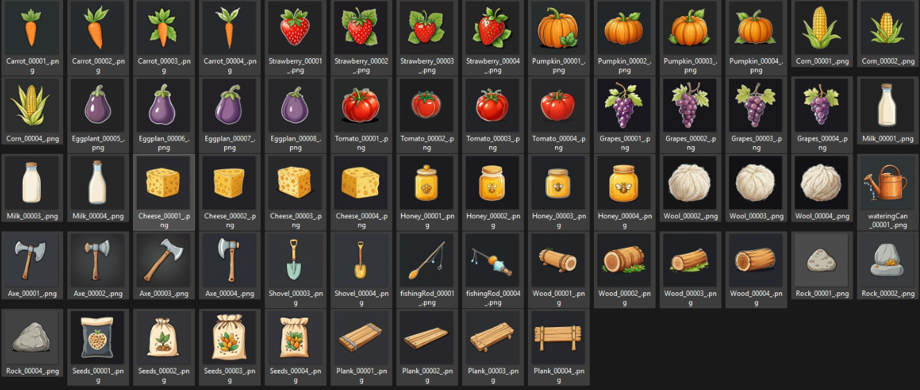 Cozy Farm Icon Pack (60+ Free Assets) by gaspardani87