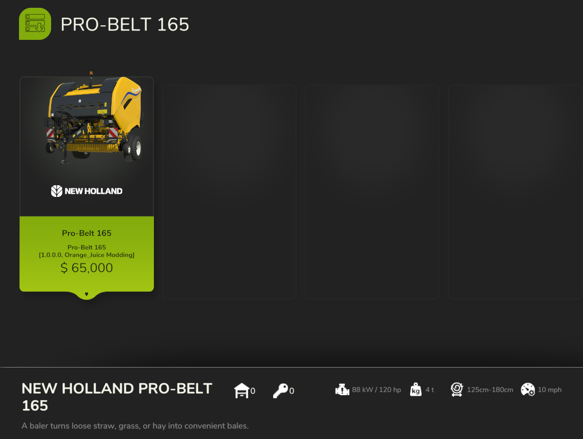 Screenshot 4 for FS25 | NH ProBelt 165 US and EU