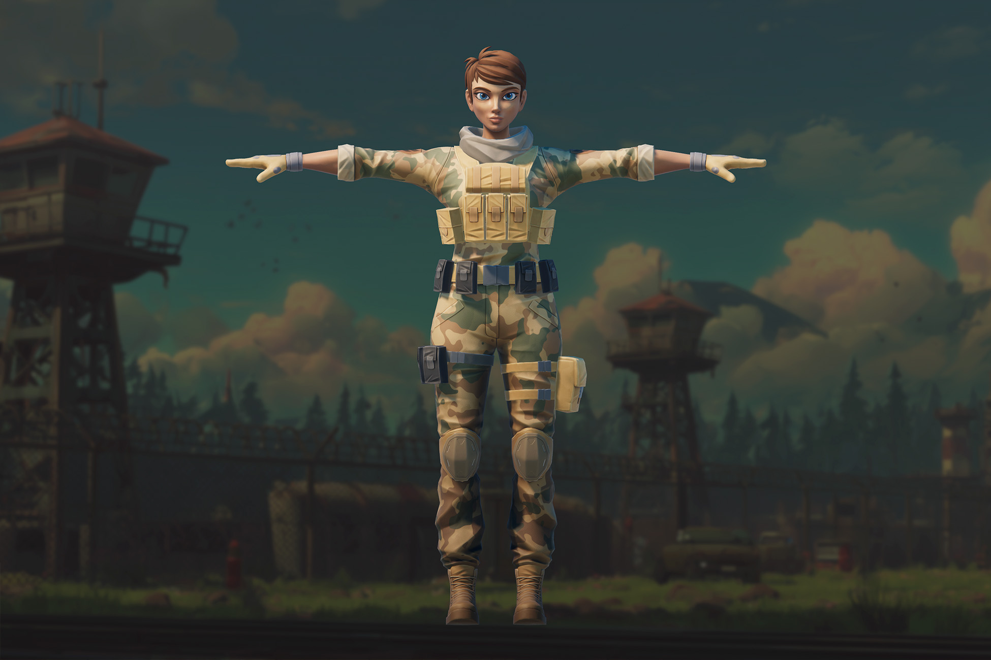 Army Character Examples Stylized Military Characters – Modular Soldiers by JustCreate3D