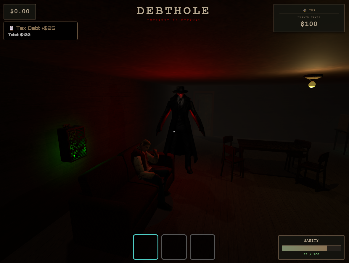 Screenshot 5 for DEBTHOLE - Absurdist Horror Game