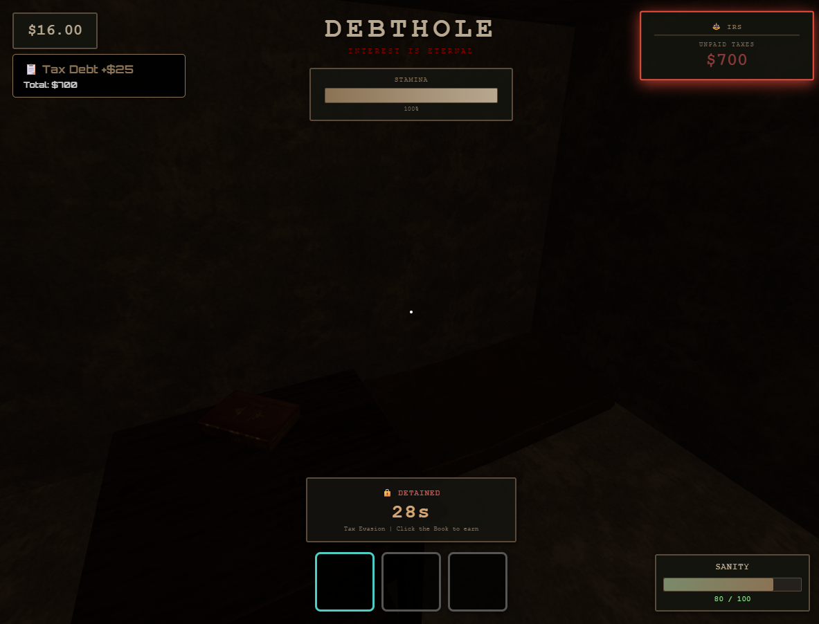 Screenshot 4 for DEBTHOLE - Absurdist Horror Game