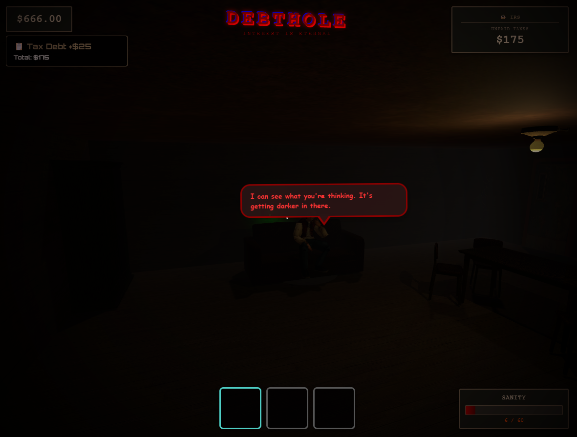 Screenshot 6 for DEBTHOLE - Absurdist Horror Game