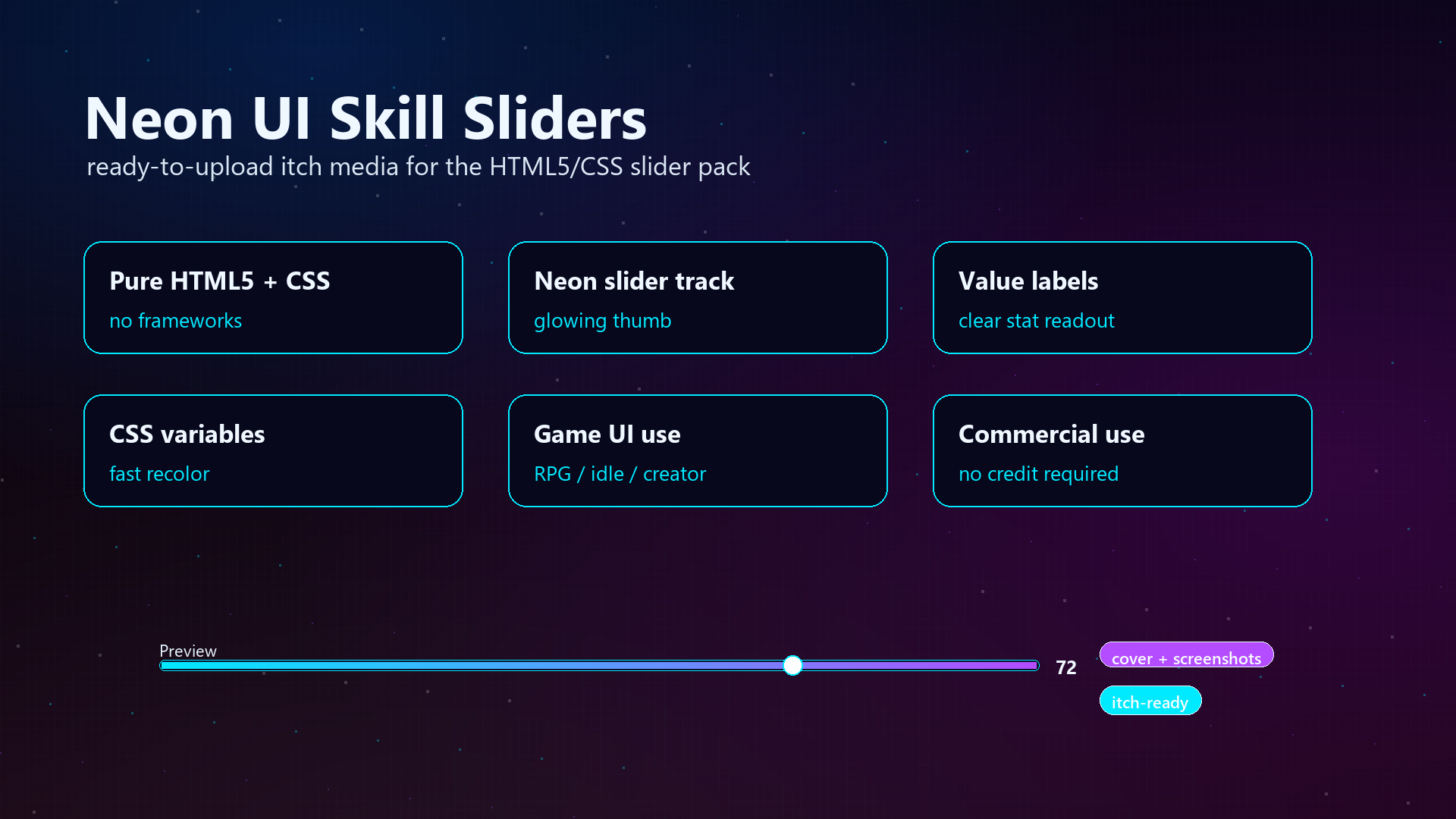 Stat Dev HTML5 Stat Control System – Sliders, XP Bars & Live Stat Updates (Game ...