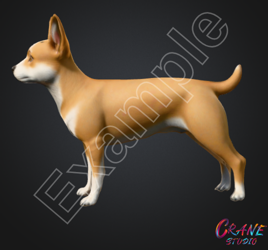 Real Dog Models Realistic Dog Model – Optimized Mesh by cranestudio