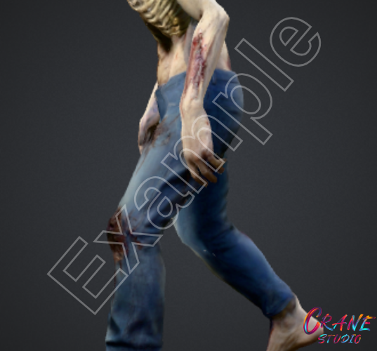 Humanoid Zombie – Low Poly, Optimized Mesh by cranestudio