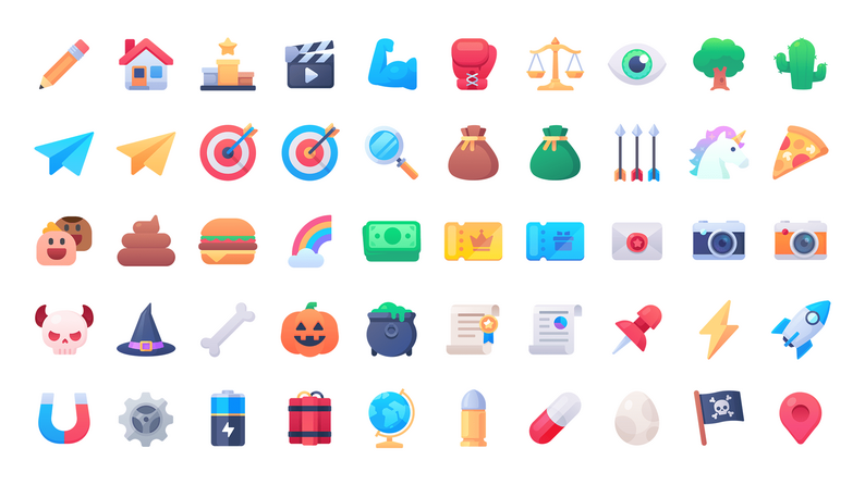 2D Icons - Simple Icon Pack by LAYERLAB
