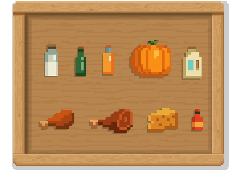 FREE Pixel Art - Food Pack 2 by karsiori