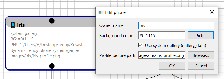 Screenshot 3 for Kesash's renpy phone conversation builder