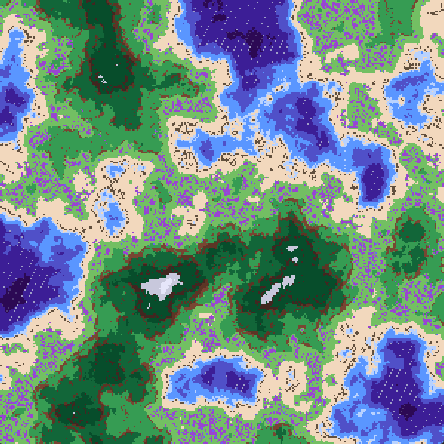Procedural Terrain Generator (Pygame) by eyelightnment