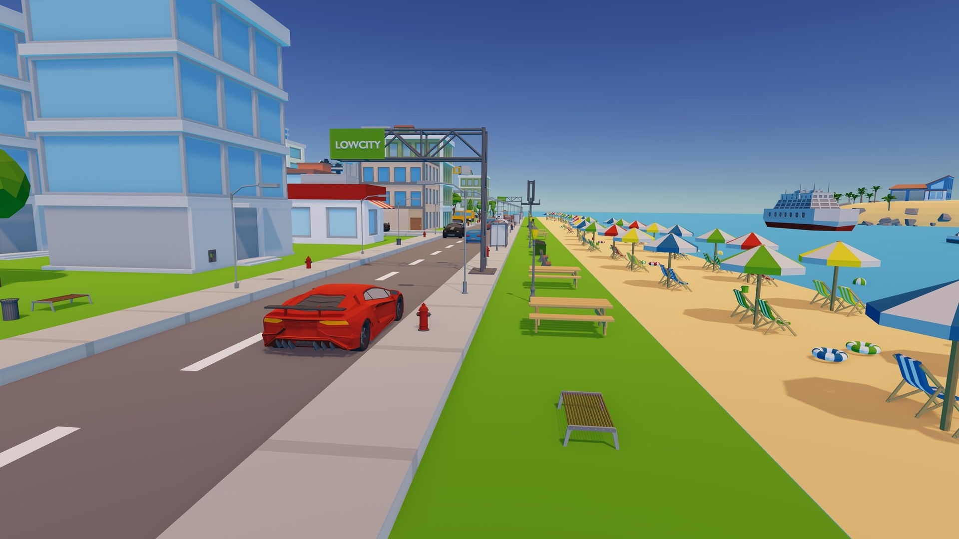 City - Low Poly Asset Pack by Ake by Ake_Studio