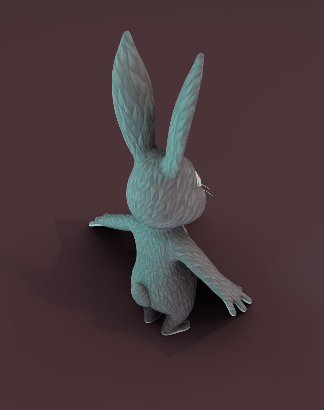 Cartoon Rabbit Animated 3D Model by 3DDisco