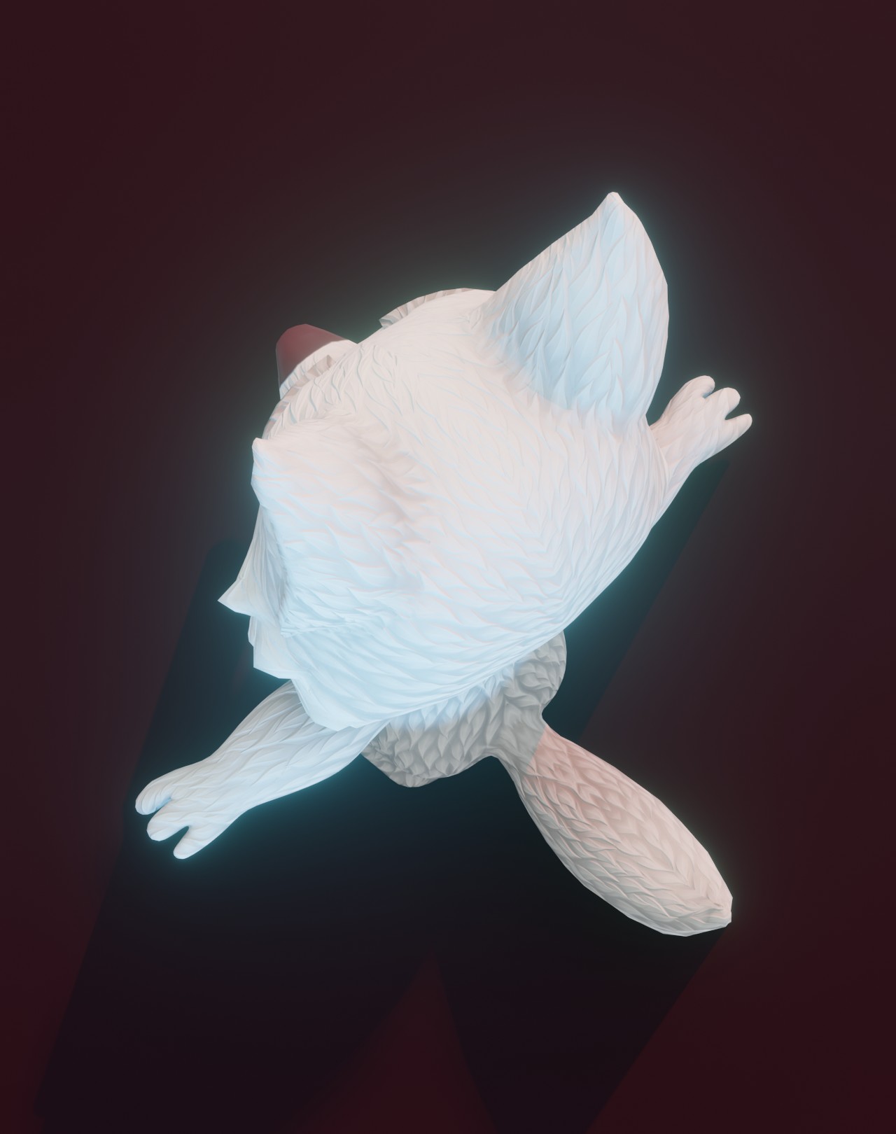 Cartoon Arctic Fox Animated 3D Model by 3DDisco