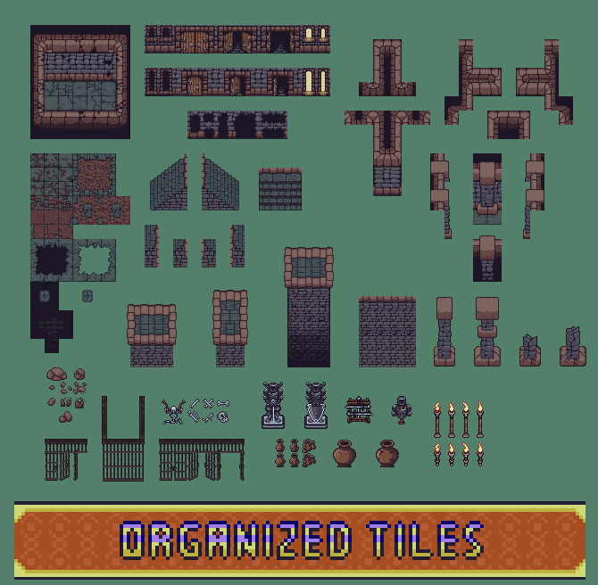 Cat Fantasy - Tile Set: Dungeon by Carlos Zepter