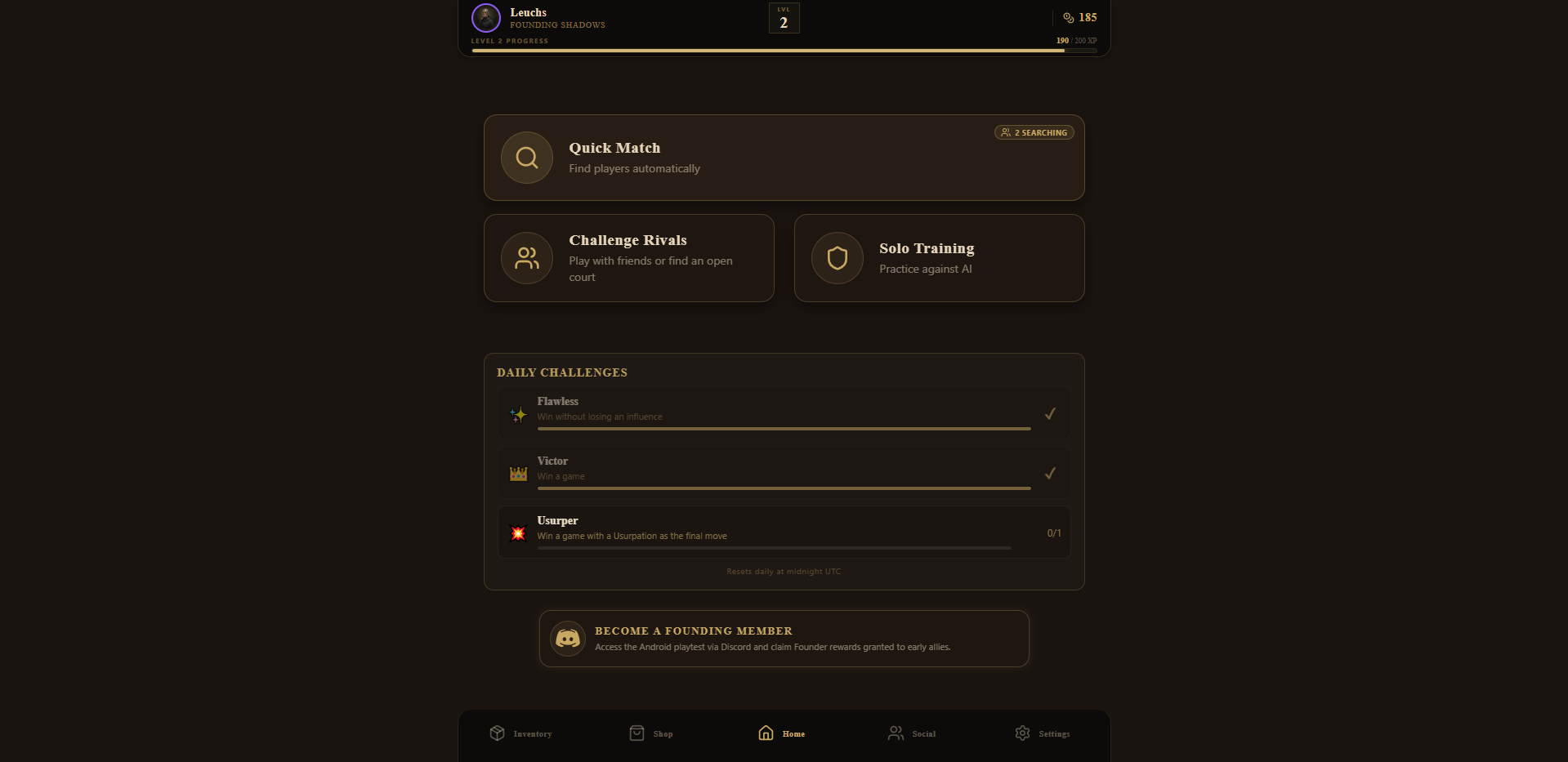 Screenshot 3 for Court of Shadows - Online Bluffing & Social Deduction Card Game
