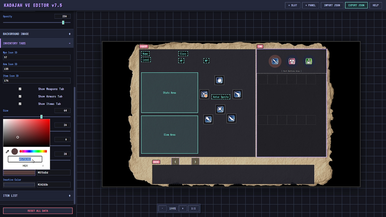Kadajah's Visual Equipment System + Menu Builder for RPG Maker MZ by ...