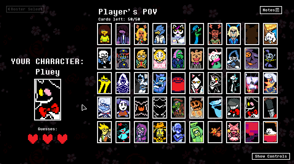 Screenshot 4 for Seek's Cool Deltarune Guess Who Game