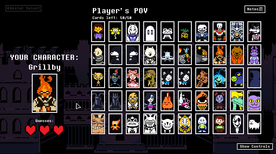 Screenshot 5 for Seek's Cool Deltarune Guess Who Game