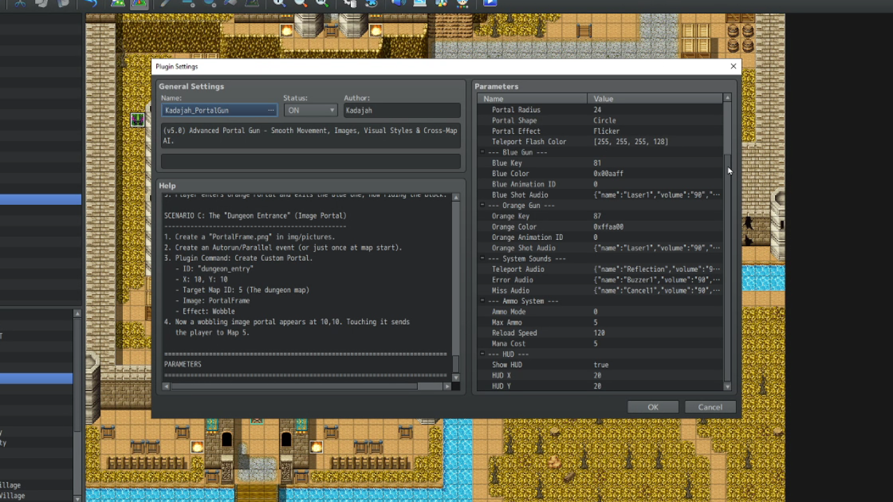 Kadajah's Portal Gun - Spatial Transport System for RPG Maker MZ by Kadajah