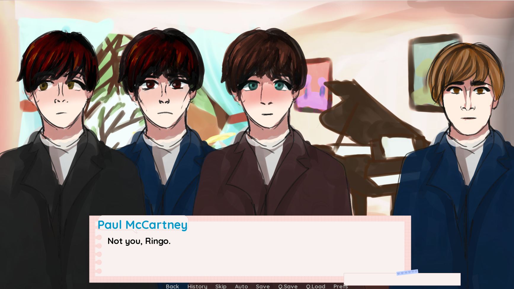 Screenshot 5 for Help! We are stuck In A Fanfiction (Beatles VN)