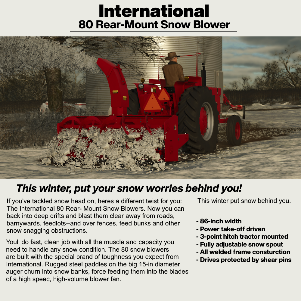 Screenshot 2 for International 80 Snow Blower