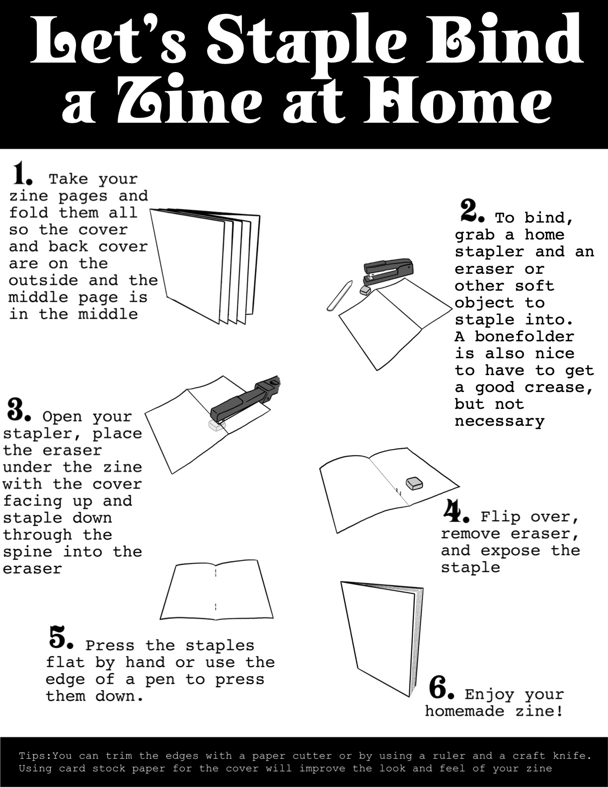 Screenshot 2 for Free Saddle Stitch Zine Infographic