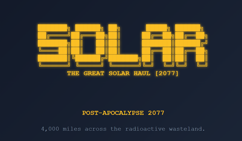 The Great Solar Haul by Script_Saga