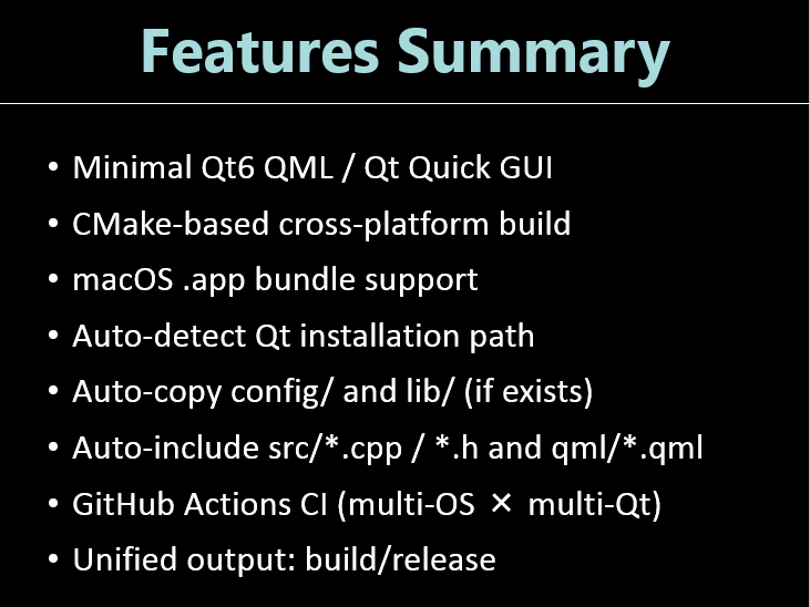 Qt5 QML Project Template – Cross‑Platform (CMake + GitHub Actions) by ...