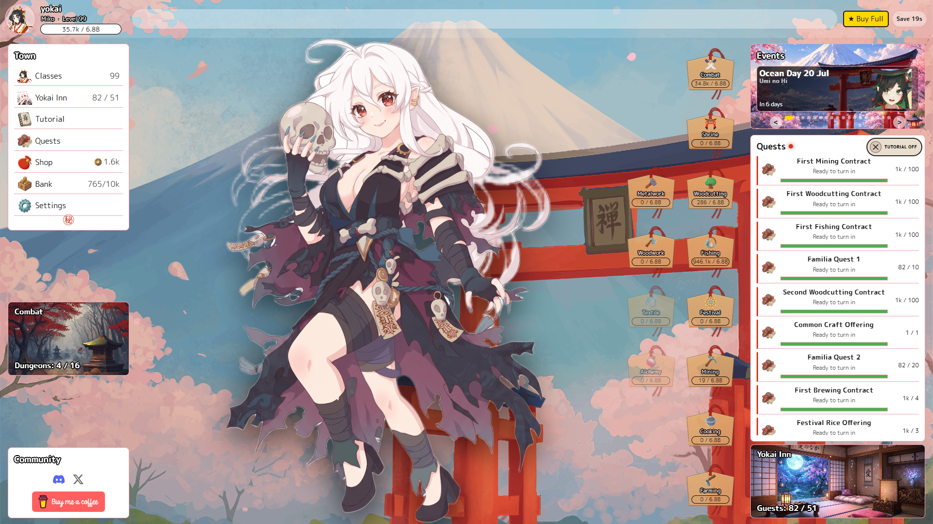 Screenshot 2 for Yokai Idle