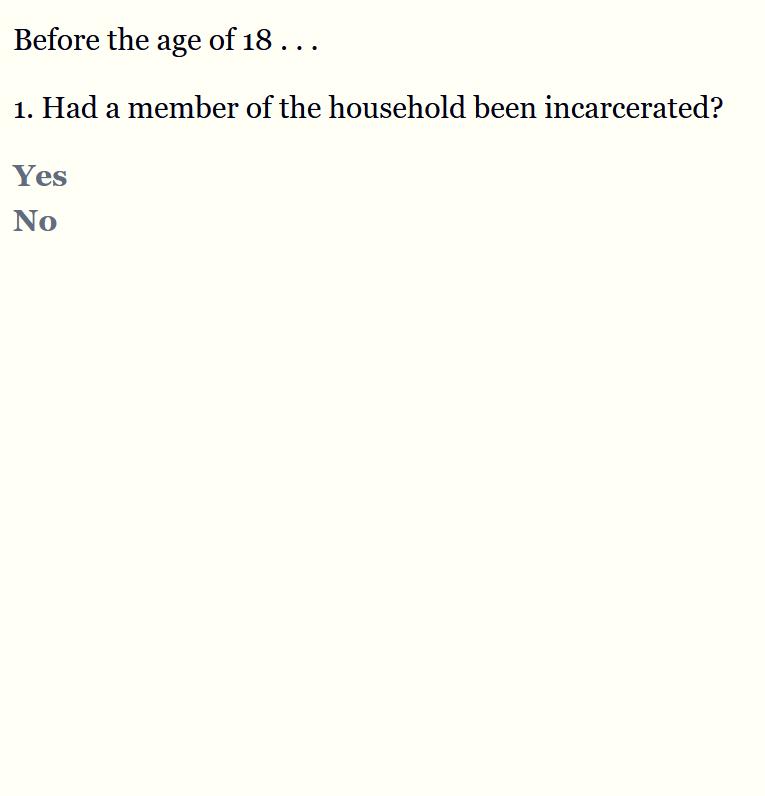 Screenshot 2 for The Adverse Childhood Experience Test