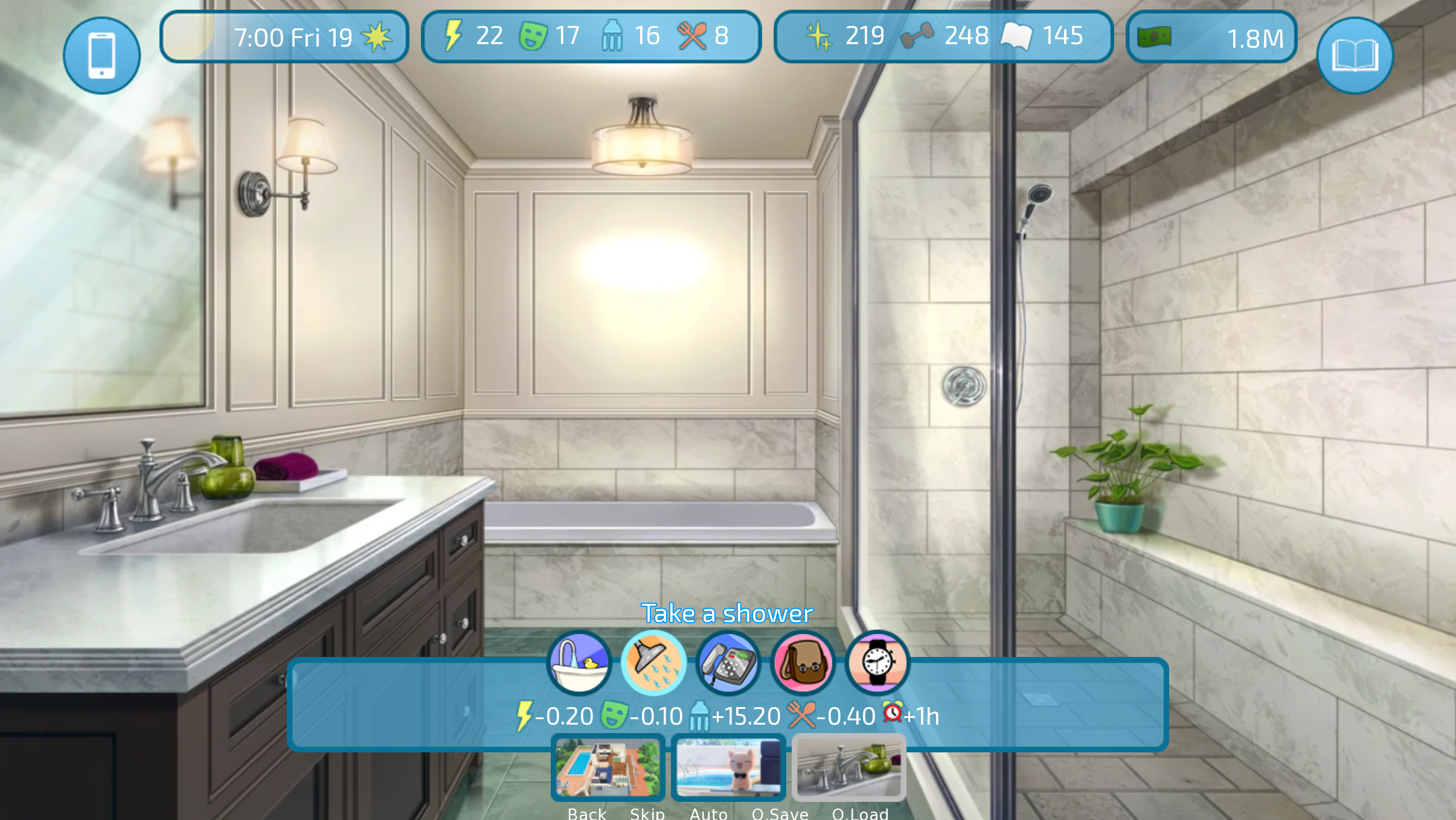 Screenshot 2 for Love & Sex: Second Base - Magical bathroom - fertility pregnancy info