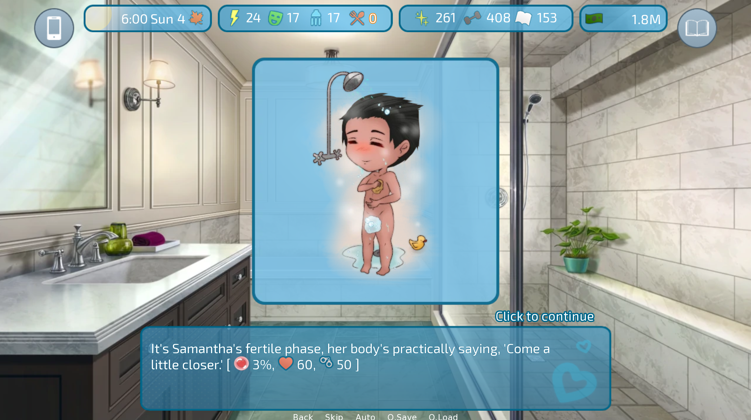 Screenshot 5 for Love & Sex: Second Base - Magical bathroom - fertility pregnancy info