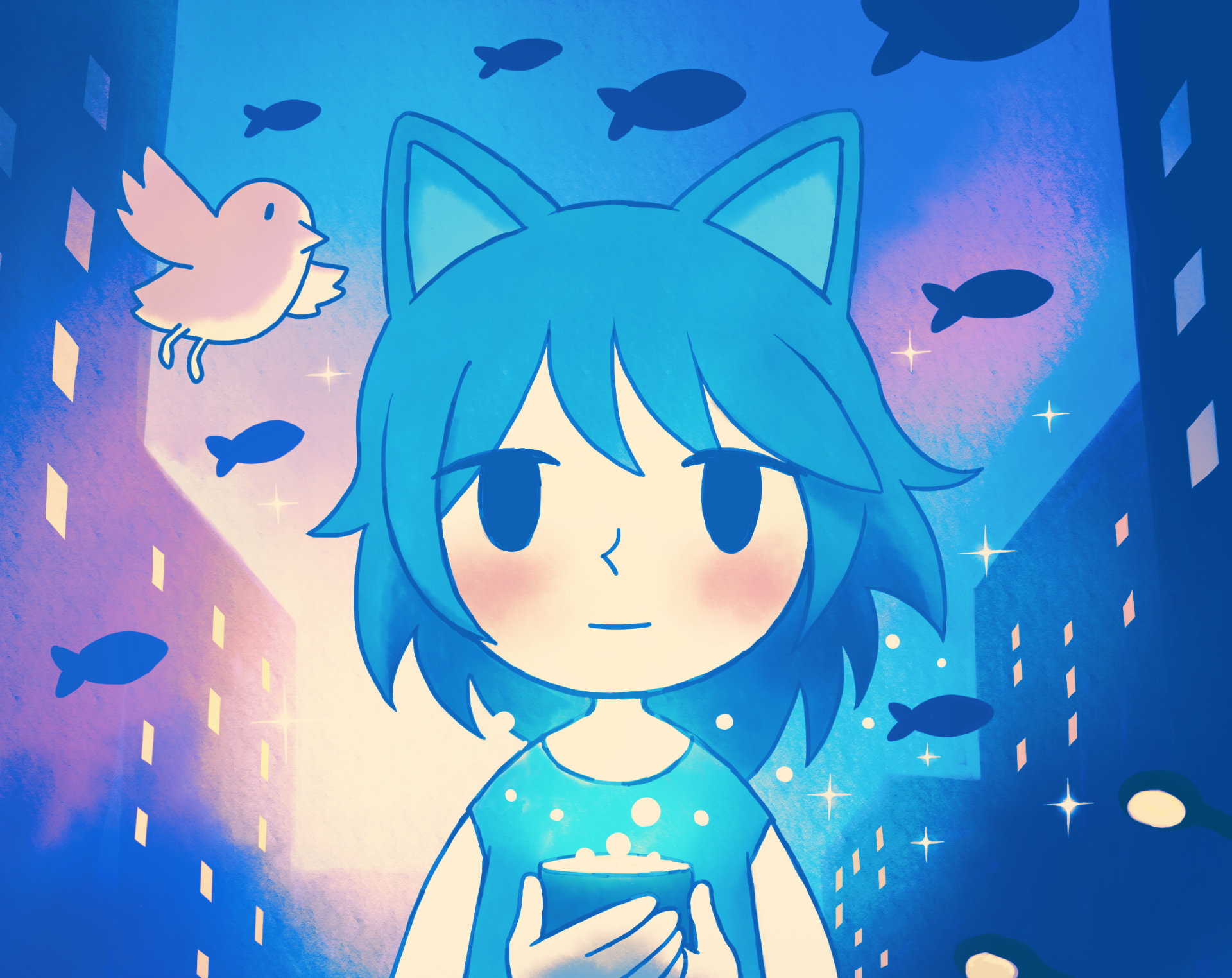 Screenshot 2 for Neko Can Dream: GB ROM (English Edition)