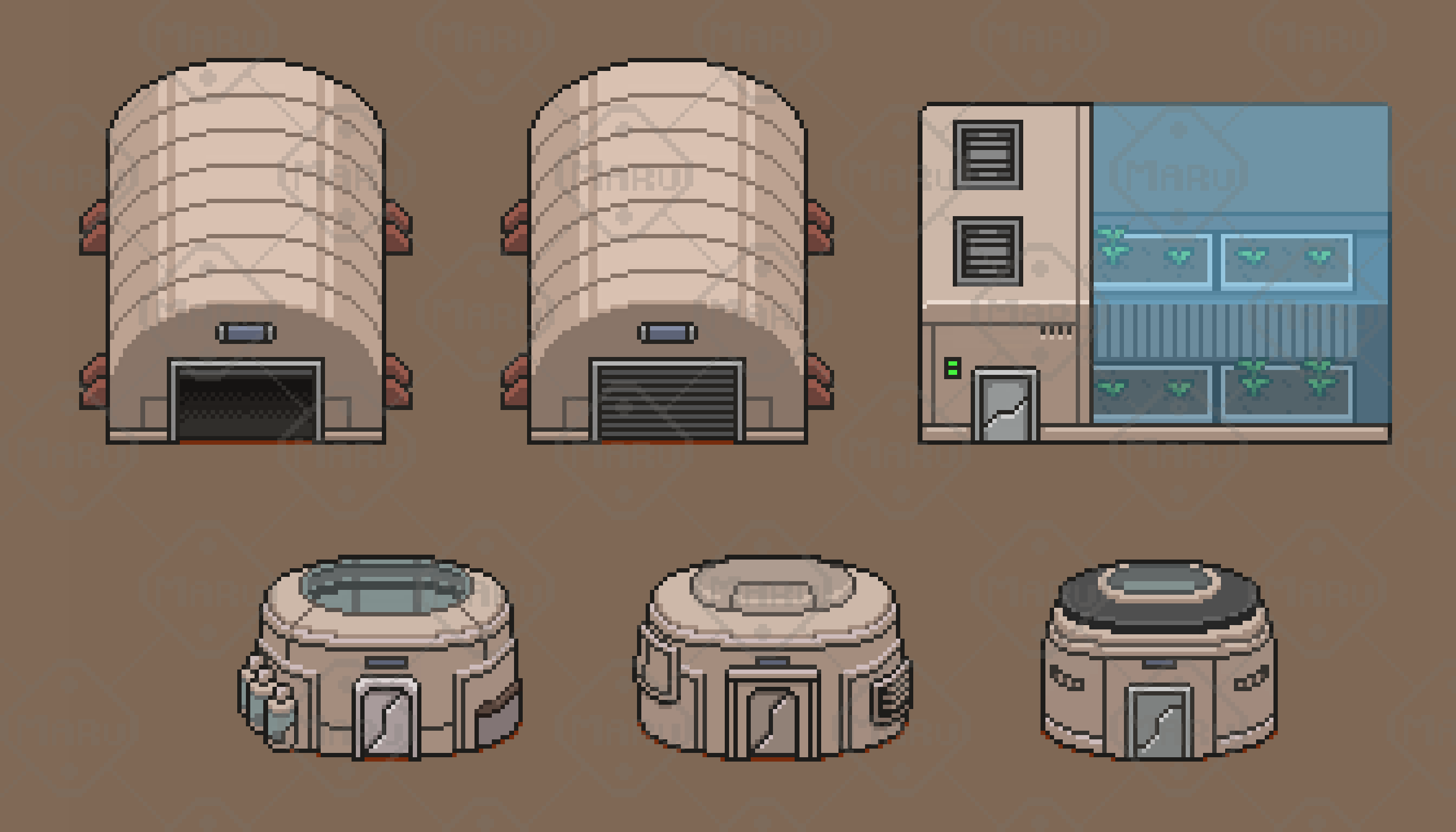 Screenshot 3 for Mars Colony: 16x16 Pixel Art Building Pack