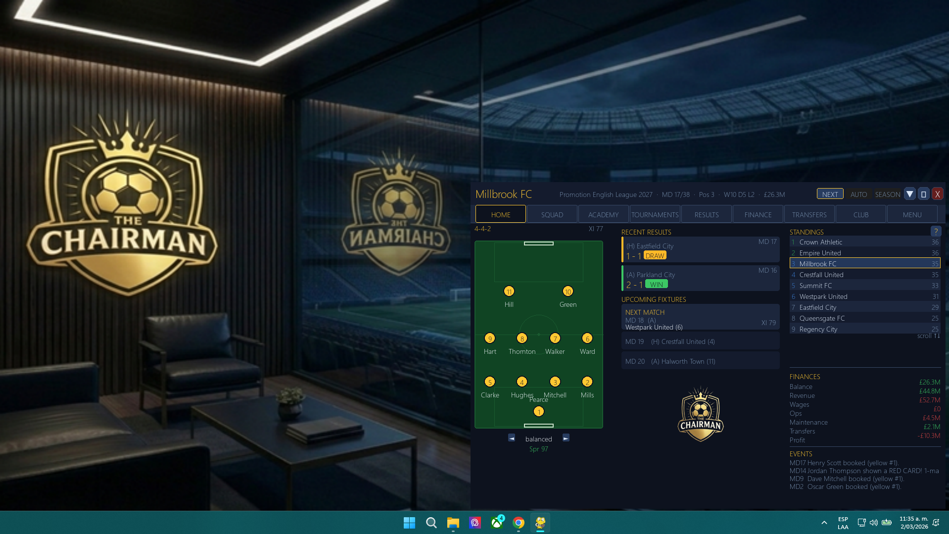 Screenshot 2 for The Chairman: Football Manager Sim - Demo