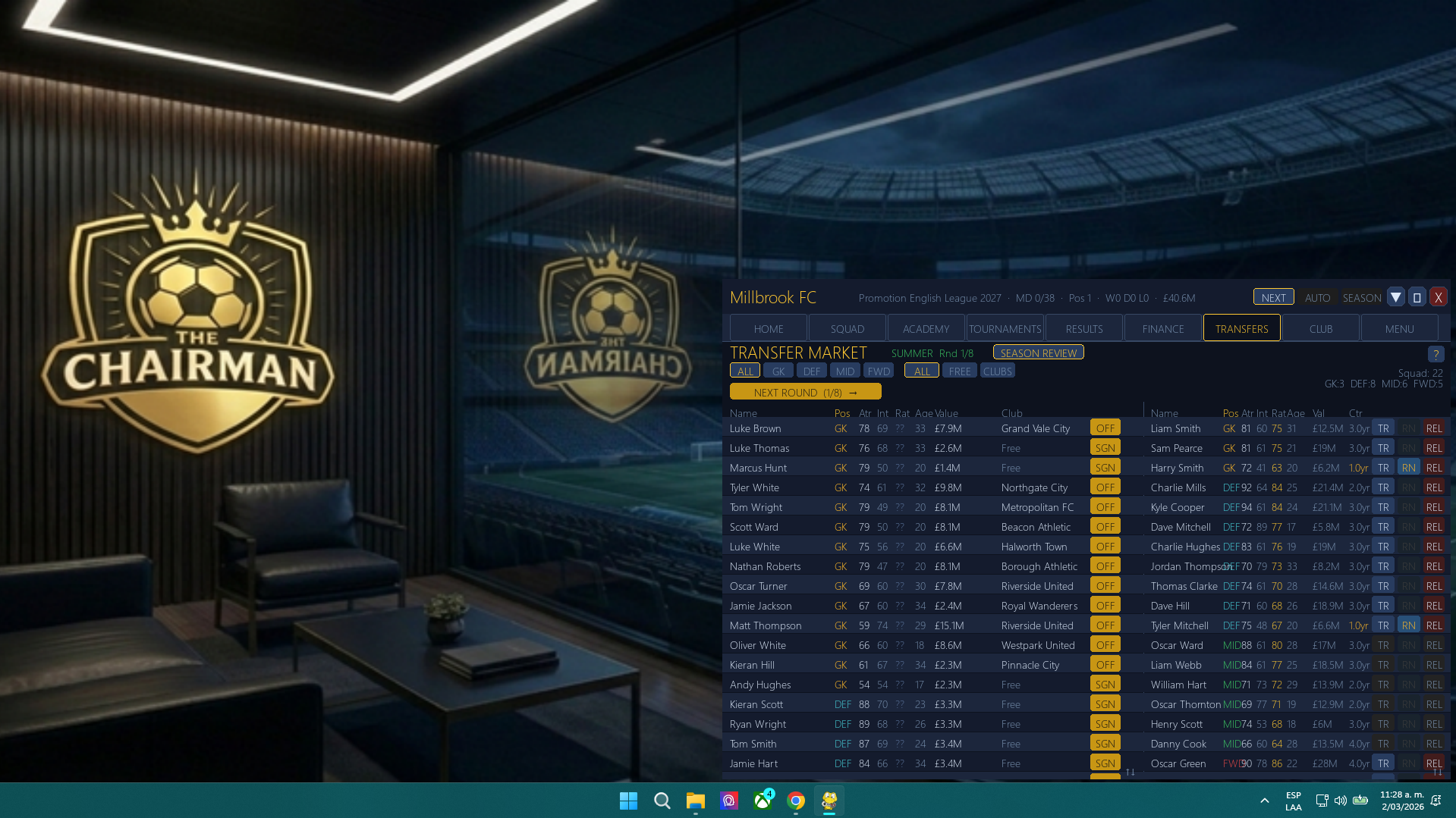 Screenshot 6 for The Chairman: Football Manager Sim - Demo