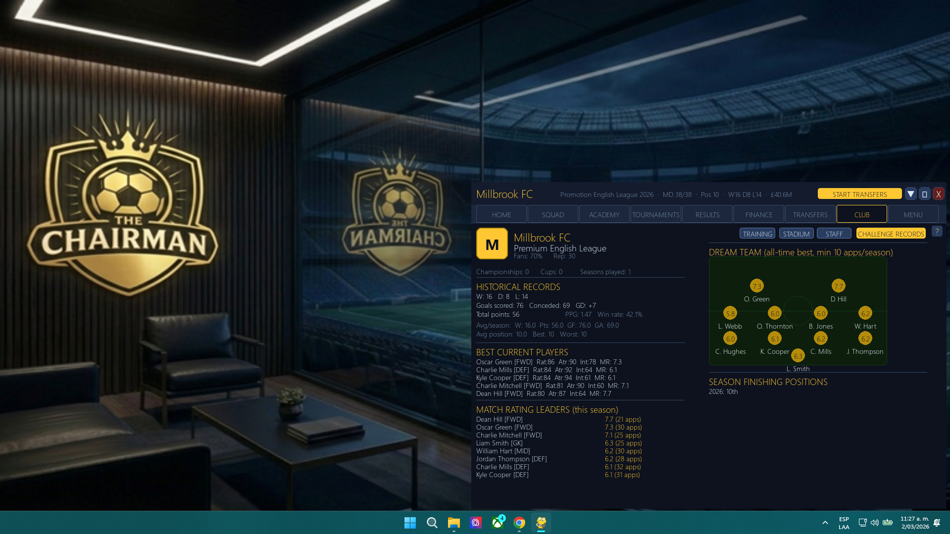 Screenshot 8 for The Chairman: Football Manager Sim - Demo