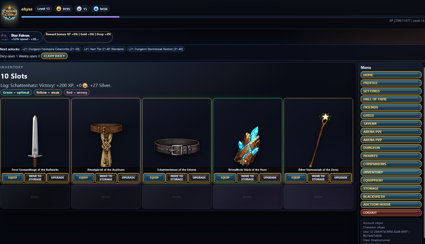 Screenshot 3 for NEW IDLE RPG - CROWN AND COIN