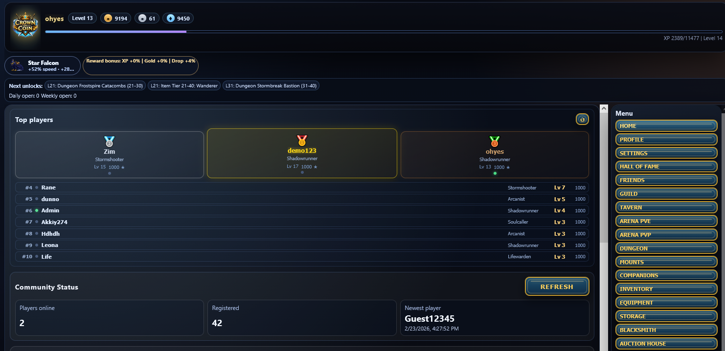 Screenshot 4 for NEW IDLE RPG - CROWN AND COIN
