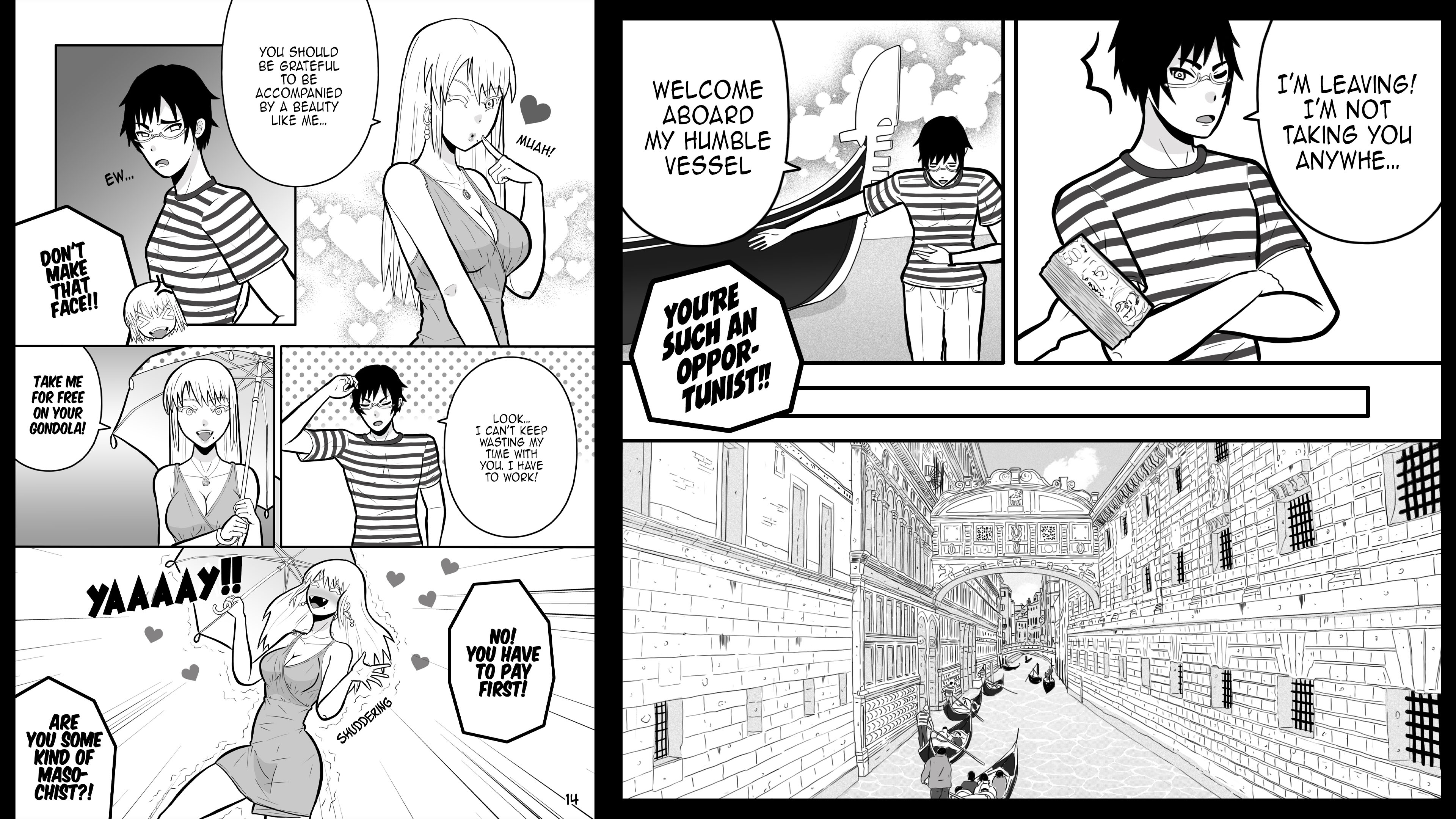 Screenshot 5 for The Vampire Who Couldn’t Charm the Gondolier - Manga Oneshot