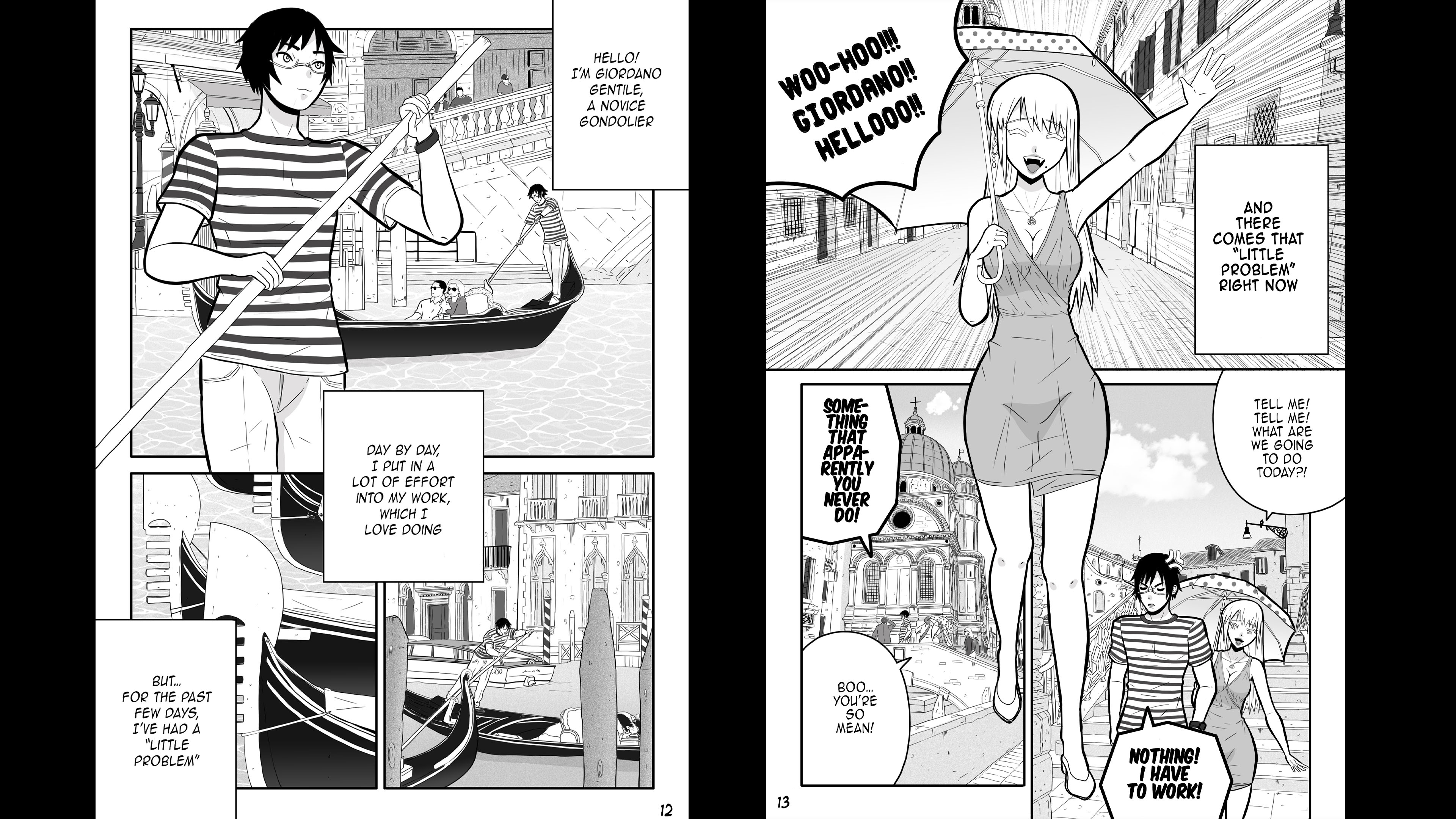 Screenshot 4 for The Vampire Who Couldn’t Charm the Gondolier - Manga Oneshot