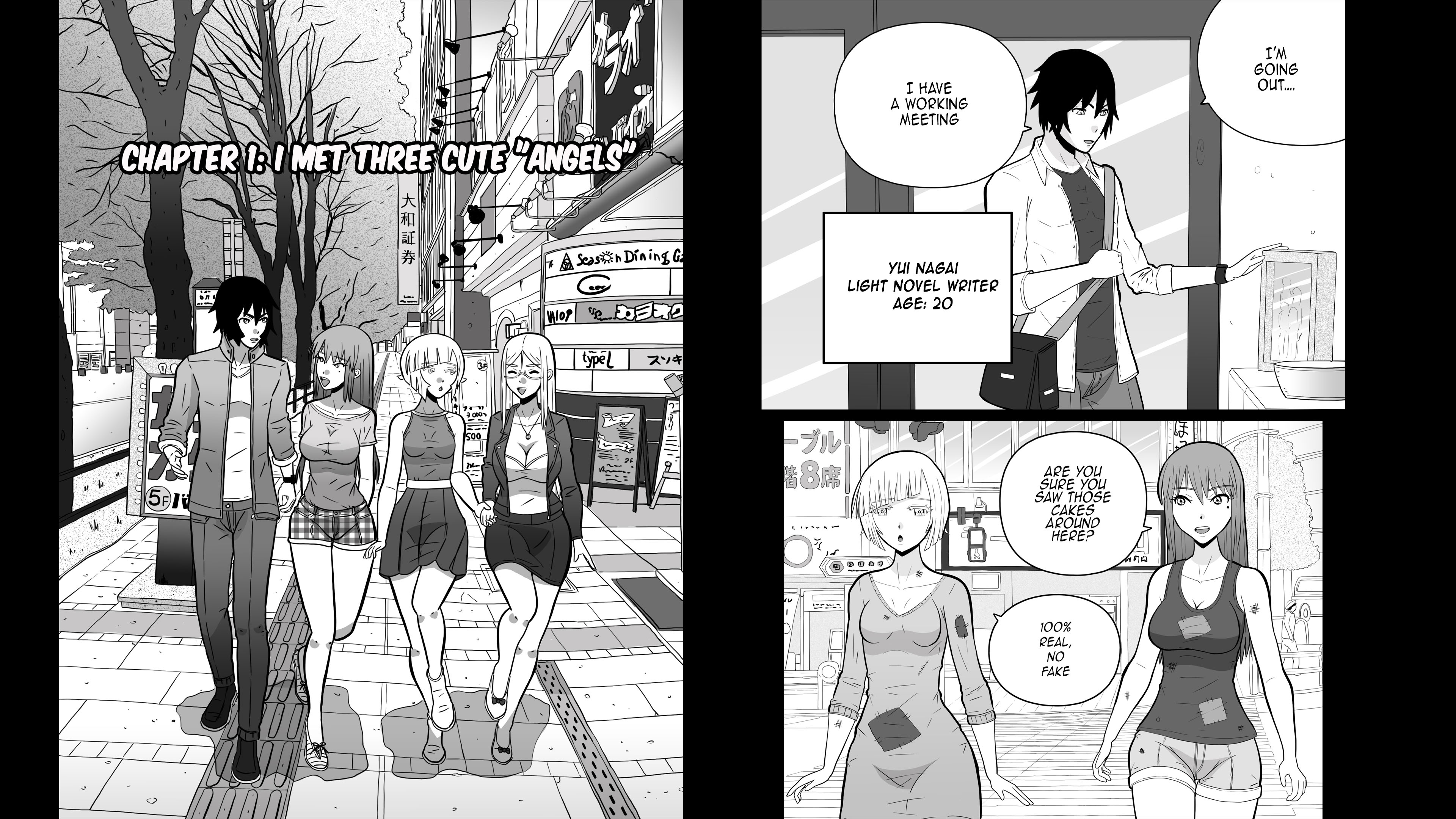 Screenshot 2 for Three Superpowered Girls Moved In With Me After Saving the World! - Chapter 1