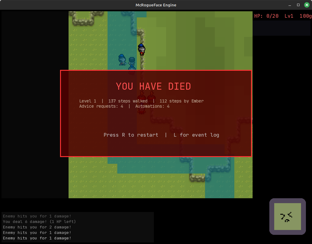 Screenshot 5 for Liber Noster (7DRL 2026)