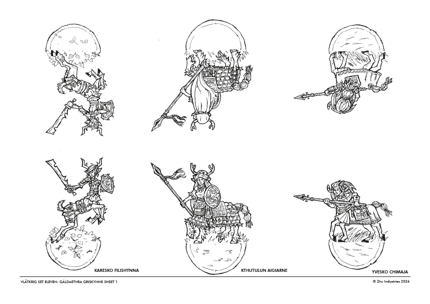 Screenshot 3 for Griskynne of the Gáldaethra: Vlätkrig Paper Minis Set Eleven