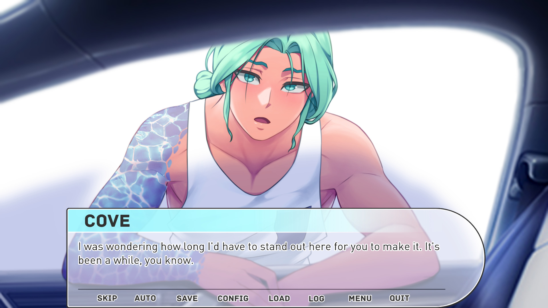 gay dating sim character customization