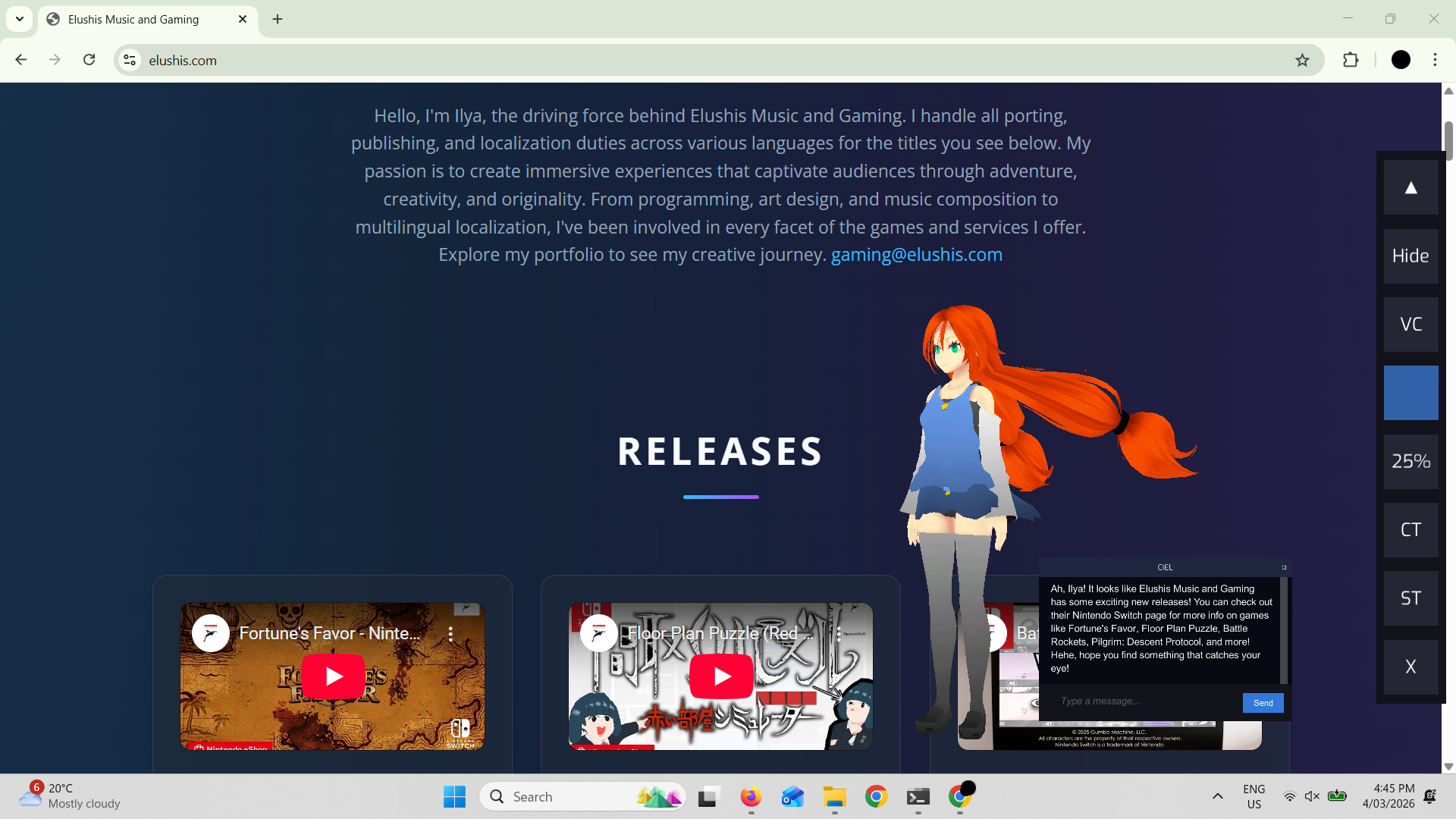 Screenshot 9 for CielChan Plus: Offline Anime Desktop AI Companion